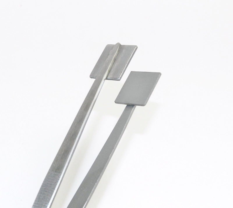 JTS Mashing Tweezers Glass Work Bead Masher Tweezer 8â€ Lampworking 3/4" Surface S.S. By JTS - Image 1